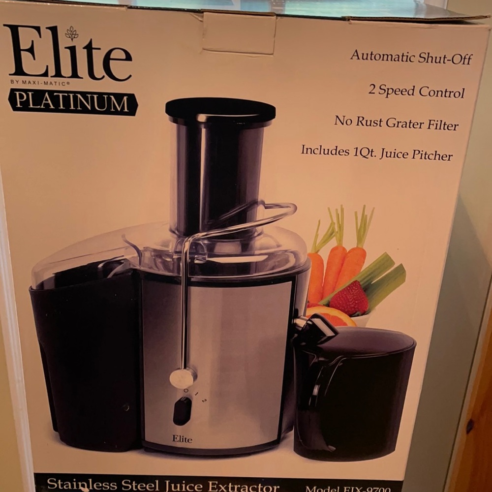 Stainless steel juice extractor